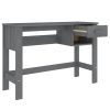 Desk 110x40x75 cm Solid Wood Pine – Dark Grey