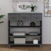 Console Table 90x35x90 cm Solid Wood Pine – Dark Grey