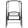 Swing Bench 124 cm Black Steel