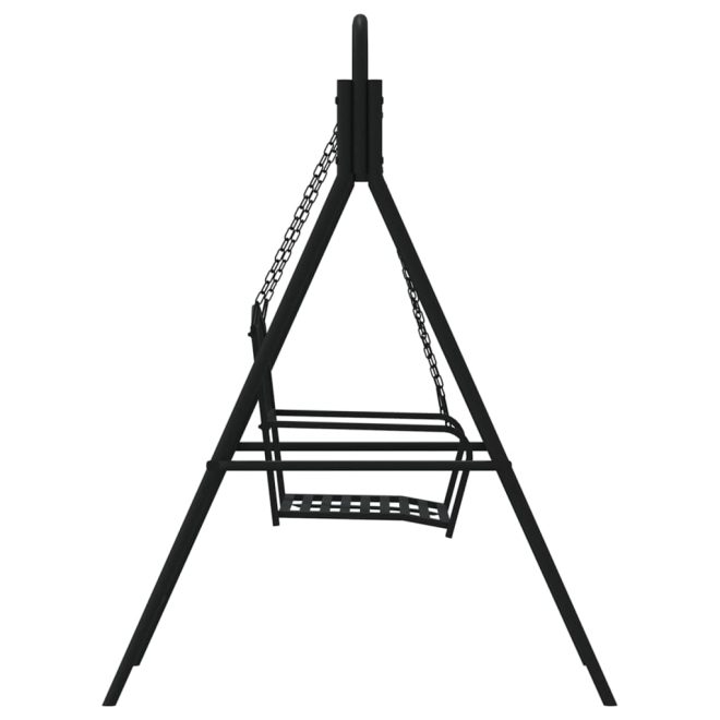 Swing Bench 124 cm Black Steel