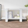 Book Cabinet 100x30x51 cm Engineered Wood – White