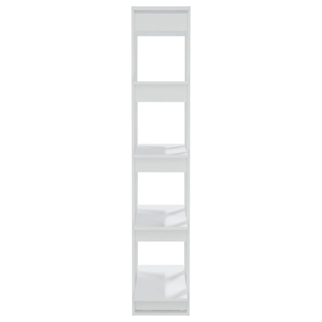 Cicero Book Cabinet/Room Divider 80x30x160 cm Engineered Wood – White