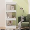 Coralville Book Cabinet/Room Divider 40x30x103 cm Engineered Wood – White