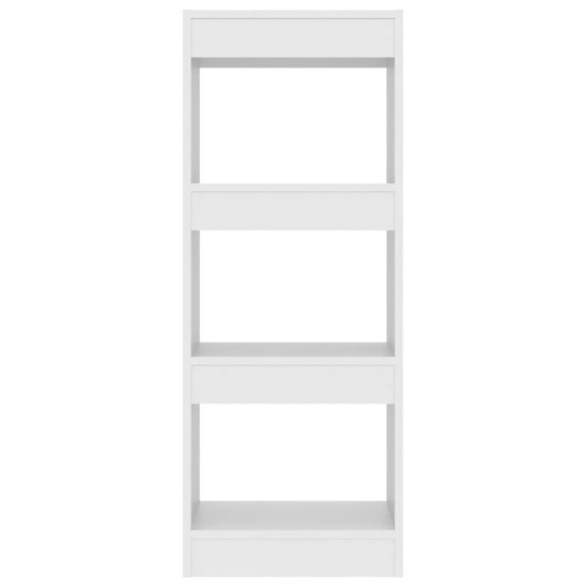 Coralville Book Cabinet/Room Divider 40x30x103 cm Engineered Wood – White