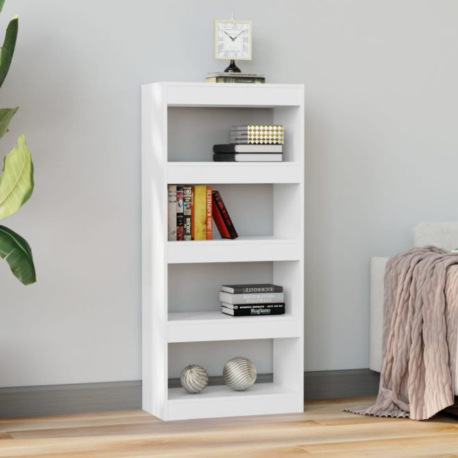 Dyer Book Cabinet/Room Divider 60x30x135 cm Engineered Wood – White