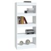 Dyer Book Cabinet/Room Divider 60x30x135 cm Engineered Wood – White