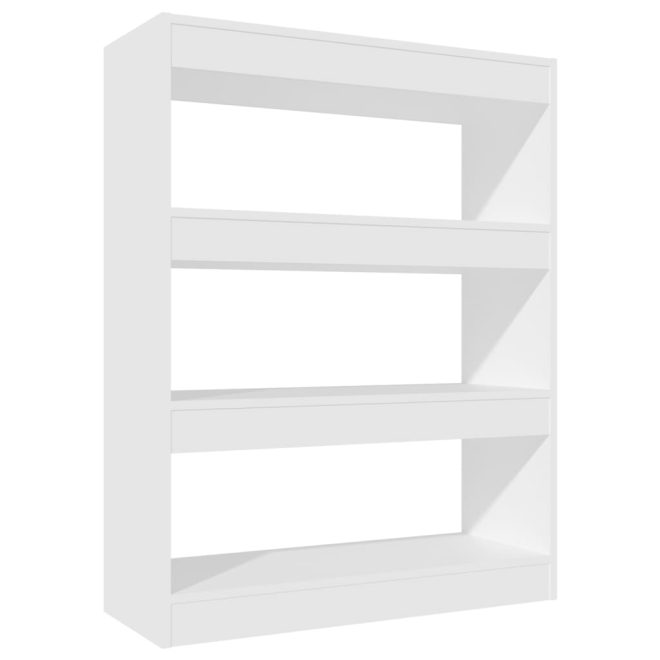 Dronfield Book Cabinet/Room Divider 80x30x103 cm Engineered wood – White