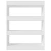 Dronfield Book Cabinet/Room Divider 80x30x103 cm Engineered wood – White