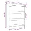 Dronfield Book Cabinet/Room Divider 80x30x103 cm Engineered wood – White