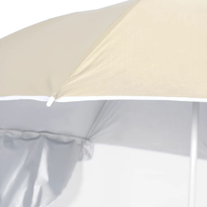 Beach Umbrella with Side Walls 215 cm – Sand