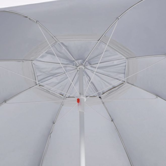 Beach Umbrella with Side Walls 215 cm – Sand