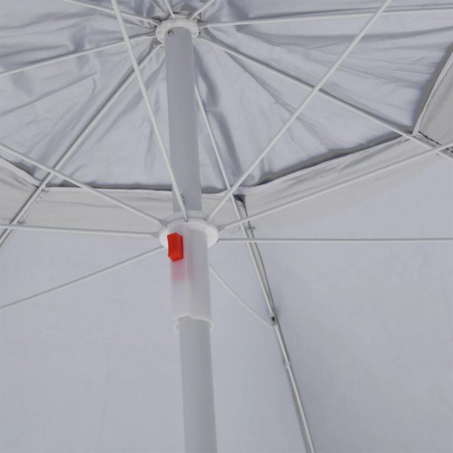 Beach Umbrella with Side Walls 215 cm – Sand