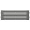 Garden Planter Powder-coated Steel – 114x40x36 cm, Grey