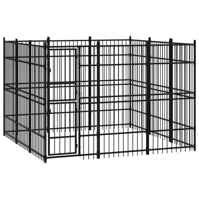 Outdoor Dog Kennel Steel – 288x288x200 cm