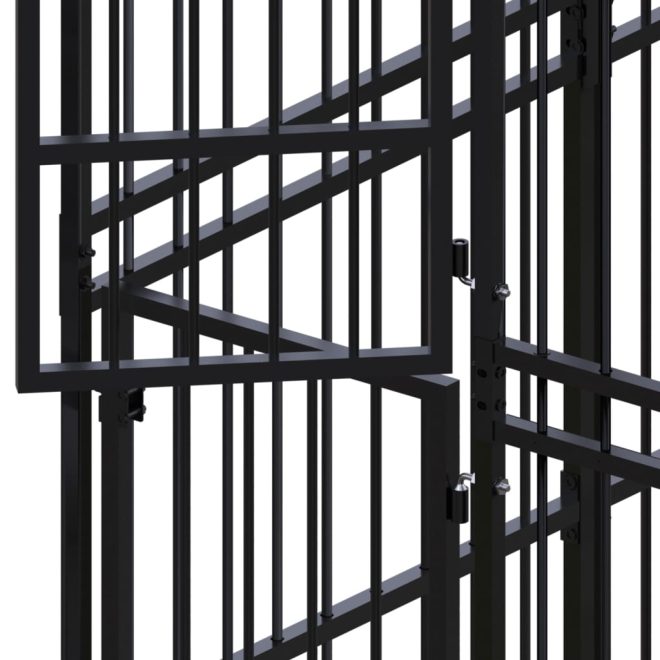 Outdoor Dog Kennel Steel – 288x288x200 cm