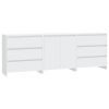 3 Piece Sideboard Engineered Wood – White