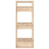 Dale Book Cabinet/Room Divider 41x35x91 cm Solid Wood Pine – Brown