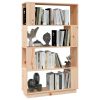 Bishopbriggs Book Cabinet/Room Divider 80x25x132 cm Solid Wood Pine – Brown