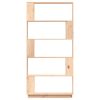 Dayton Book Cabinet/Room Divider 80x25x163.5 cm Solid Wood Pine – Brown