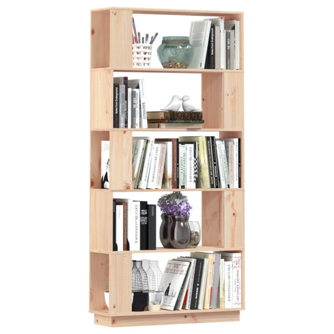 Dayton Book Cabinet/Room Divider 80x25x163.5 cm Solid Wood Pine – Brown