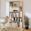 Dayton Book Cabinet/Room Divider 80x25x163.5 cm Solid Wood Pine – Brown