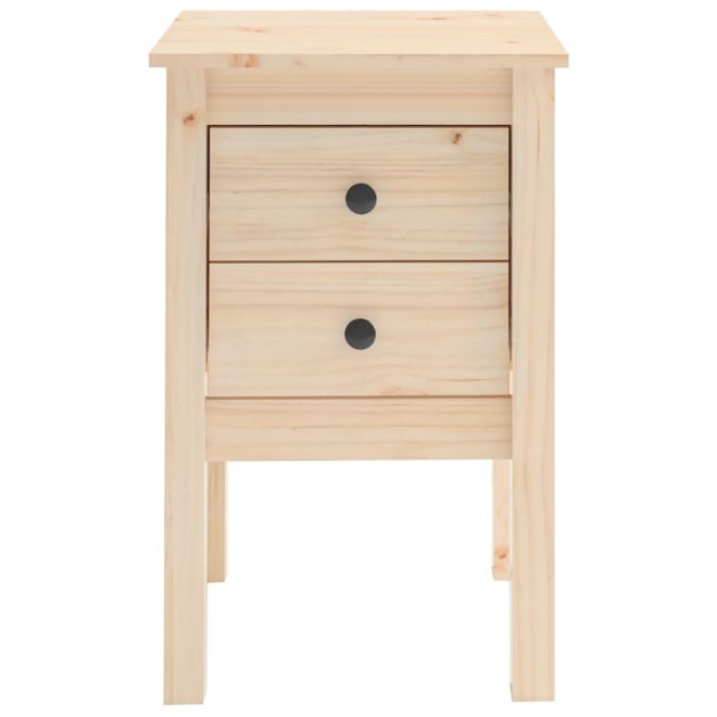 Duarte Bedside Cabinet 40x35x61.5 cm Solid Wood Pine – Brown, 1