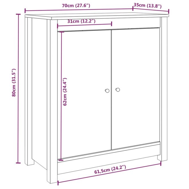 Sideboard Solid Wood Pine