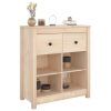 Sideboard 70x35x80 cm Solid Wood Pine – Brown