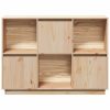 Sideboard 110.5x35x80 cm Solid Wood Pine – Brown