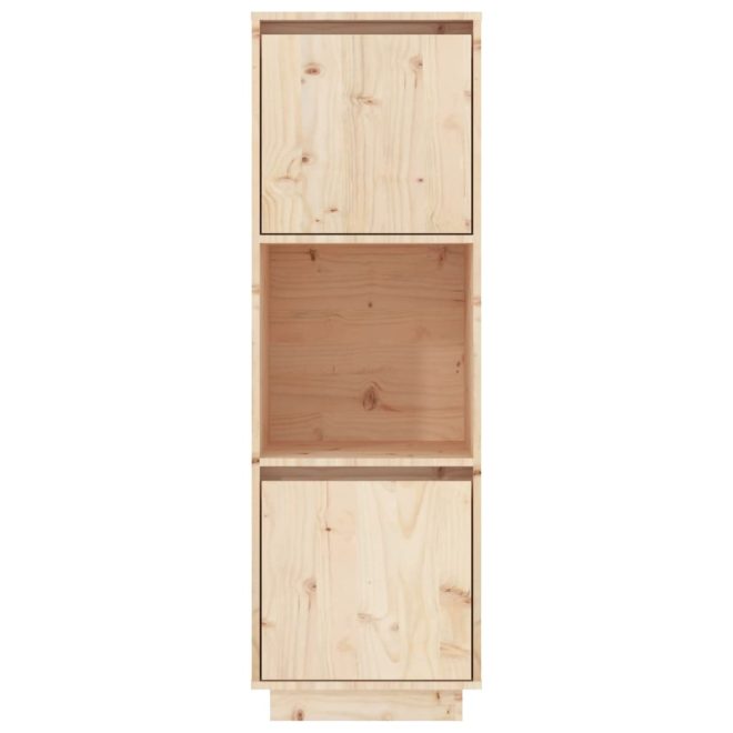 Highboard 38x35x117 cm Solid Wood Pine – Brown