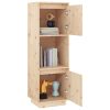 Highboard 38x35x117 cm Solid Wood Pine – Brown