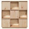 Highboard 110.5x35x117 cm Solid Wood Pine – Brown