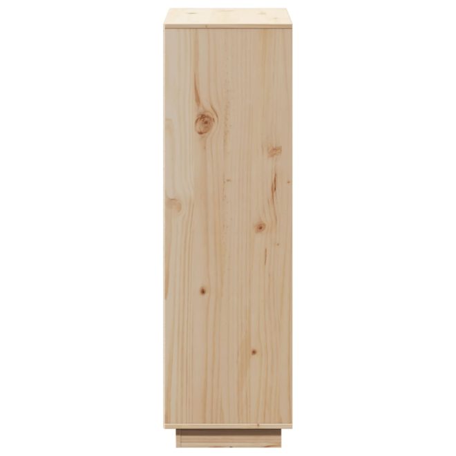 Highboard 110.5x35x117 cm Solid Wood Pine – Brown