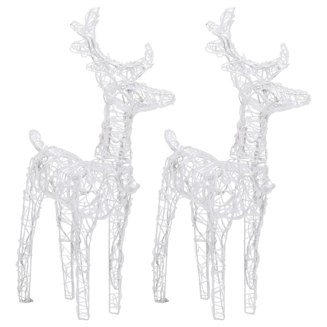 Christmas Reindeers 80 LEDs Acrylic – Warm White, 2