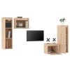 Airdrie TV Cabinets 4 pcs Solid Wood Pine – Brown