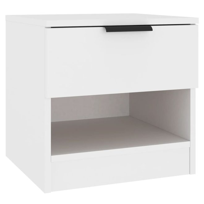 Snodland Bedside Cabinet Engineered Wood – White, 1