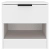 Snodland Bedside Cabinet Engineered Wood – White, 1