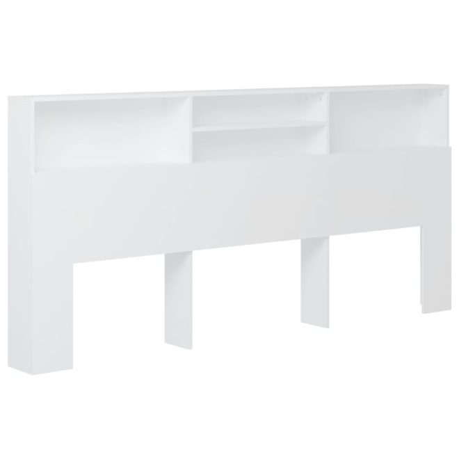 Headboard Cabinet 220x19x103.5 cm – White