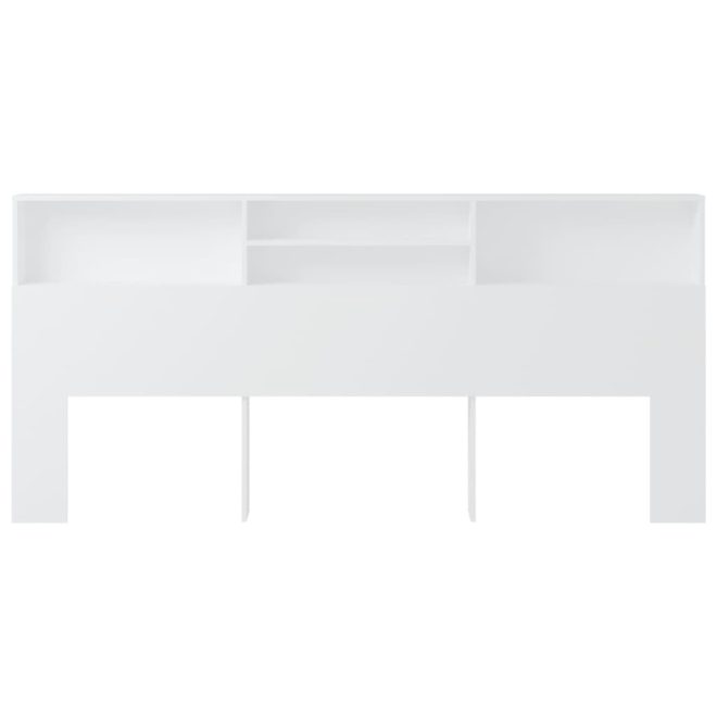 Headboard Cabinet 220x19x103.5 cm – White