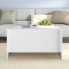 Coffee Table 80×55.5×41.5 cm Engineered Wood – White