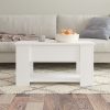 Coffee Table 79x49x41 cm Engineered Wood – White