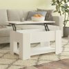 Coffee Table 79x49x41 cm Engineered Wood – White