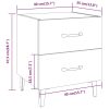 Broadlands Bedside Cabinet 40x35x47.5 cm – White, 1