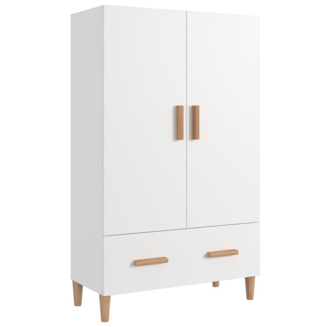 Highboard 70x31x115 cm Engineered Wood – White