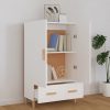 Highboard 70x31x115 cm Engineered Wood – White