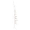 Slim Artificial Half Christmas Tree with Stand – 120×40 cm, White