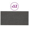 Wall Panels 12 pcs Dark Grey 30×15 cm Fabric – 30×15 cm