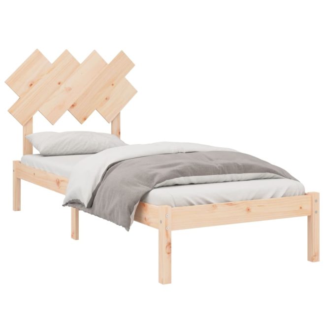 Asbury Bed Frame Solid Wood – SINGLE, Brown