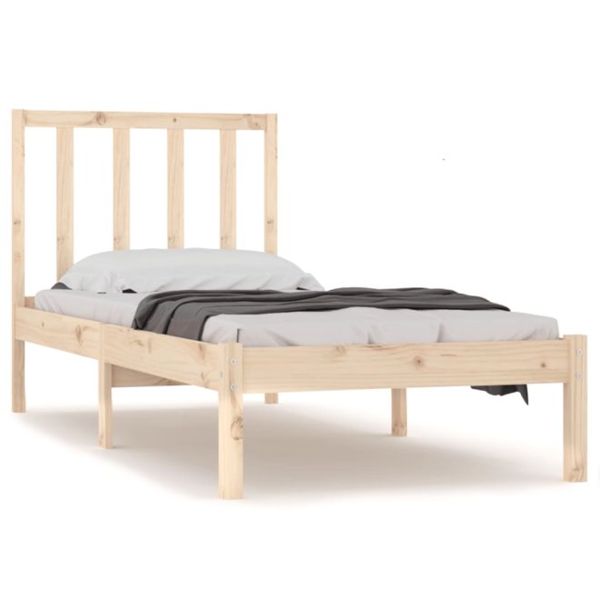 Aberdeen Bed Frame Solid Wood Pine – SINGLE, Brown