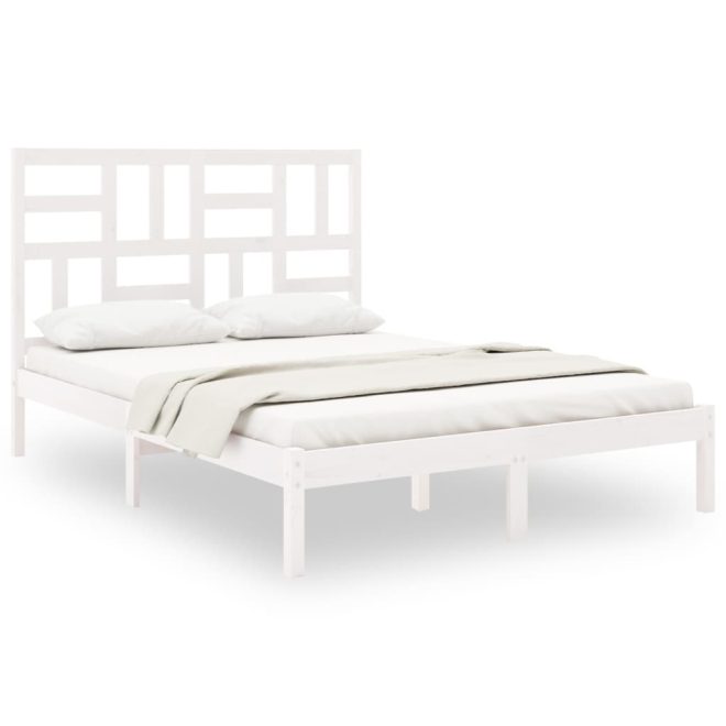 Acton Bed Frame Solid Wood – DOUBLE, White